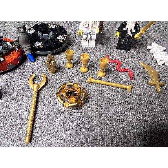 LEGO NINJAGO Mini Figures Lot Pieces Parts Sensai Wu Sword Owl Spinner Toy - Picture 4 of 8